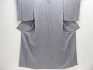 未使用品　花鳥模様織り出し一つ紋色無地着物